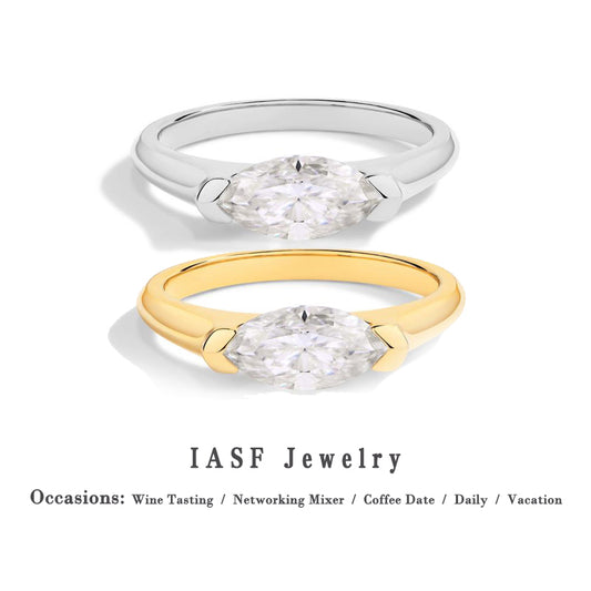 Parisian Chic Moissanite Ring