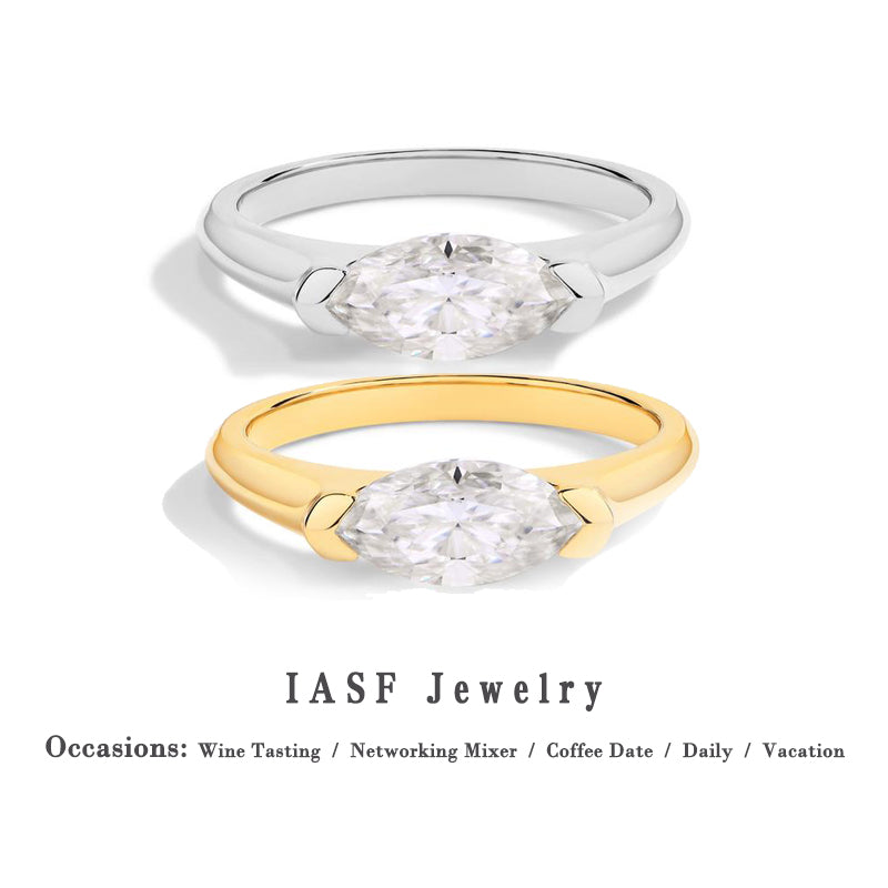 Parisian Chic Moissanite Ring