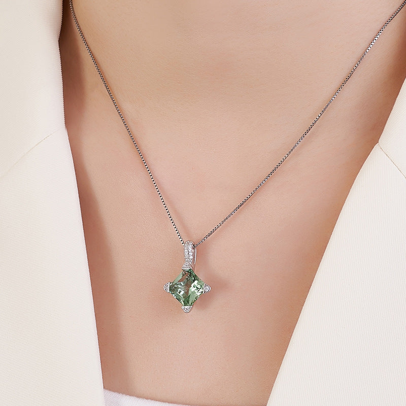 925 Sterling Silver Amethyst Flower Stud Earrings - Vintage Design