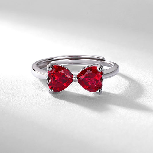 Cultivation Ruby Sunflower Earrings - 925 Silver Inlaid - Premium Color Treasure