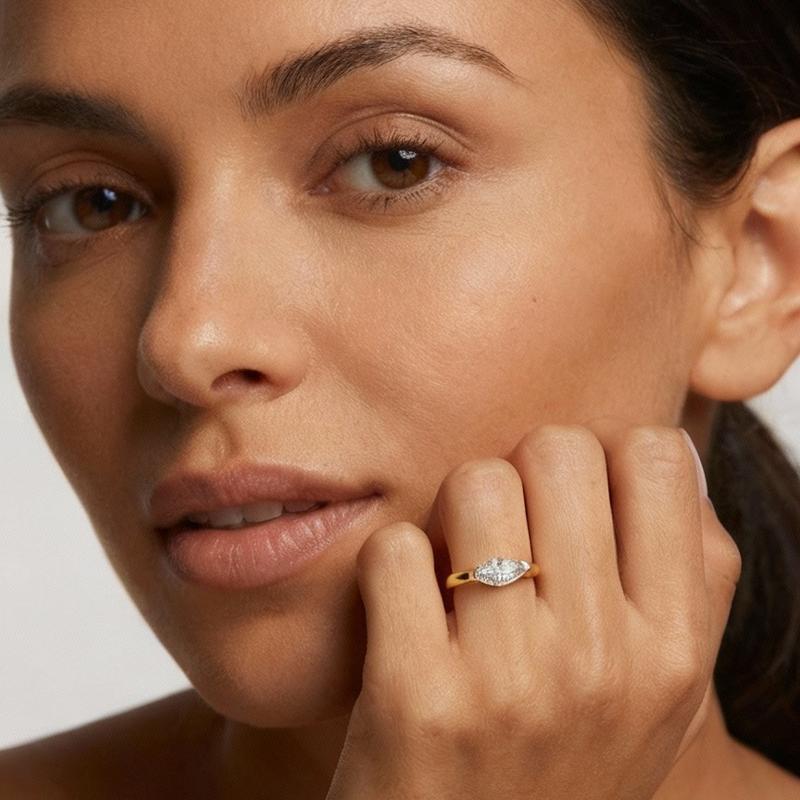 Parisian Chic Moissanite Ring