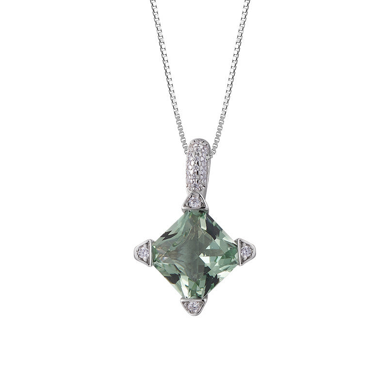 925 Sterling Silver Amethyst Flower Stud Earrings - Vintage Design