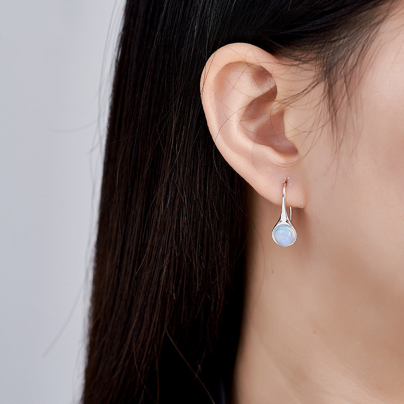 Amethyst Oval Earrings | 925 Sterling Silver | Minimalist Stud Earrings