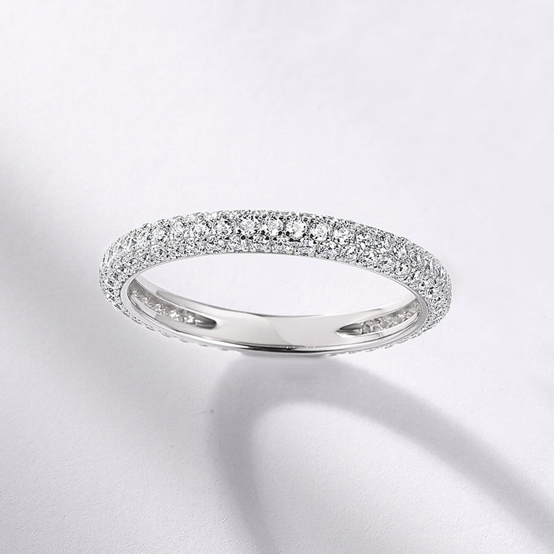 1CT Moissanite stacking rings