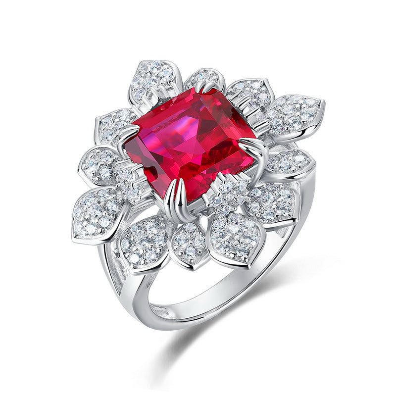 Moissanite Combination Ring - 925 Silver Classic Fashion - Engagement Ring