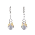 Statement Crystal Fringe Earrings - 925 Silver Clip-Ons for Effortless Glamour