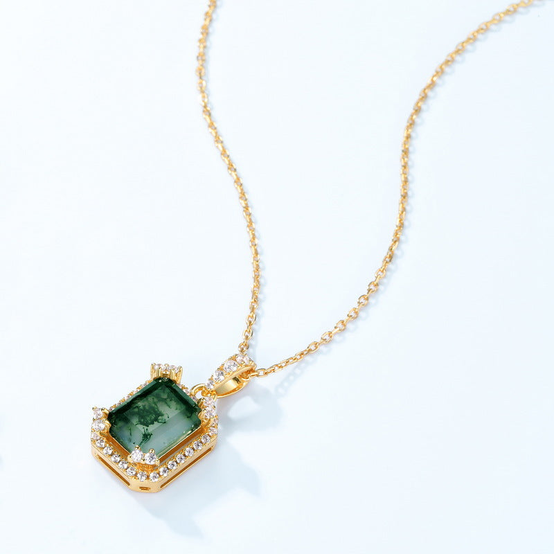 Cultivation Emerald Bracelet - 925 Silver Full Diamond - Versatile Premium Banquet