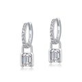 S925 Sterling Silver Full Diamond Stud Earrings
