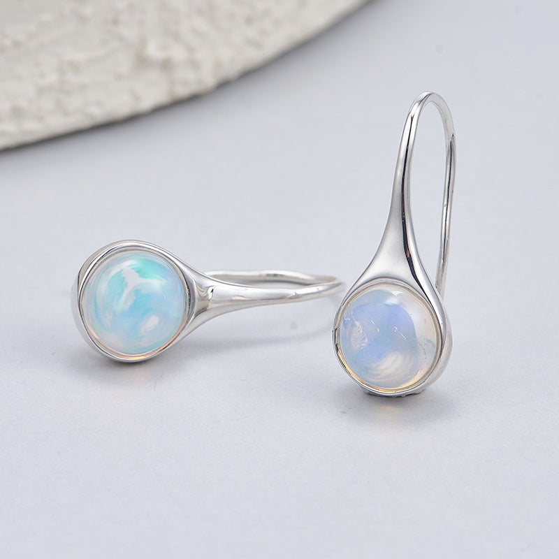 Amethyst Oval Earrings | 925 Sterling Silver | Minimalist Stud Earrings