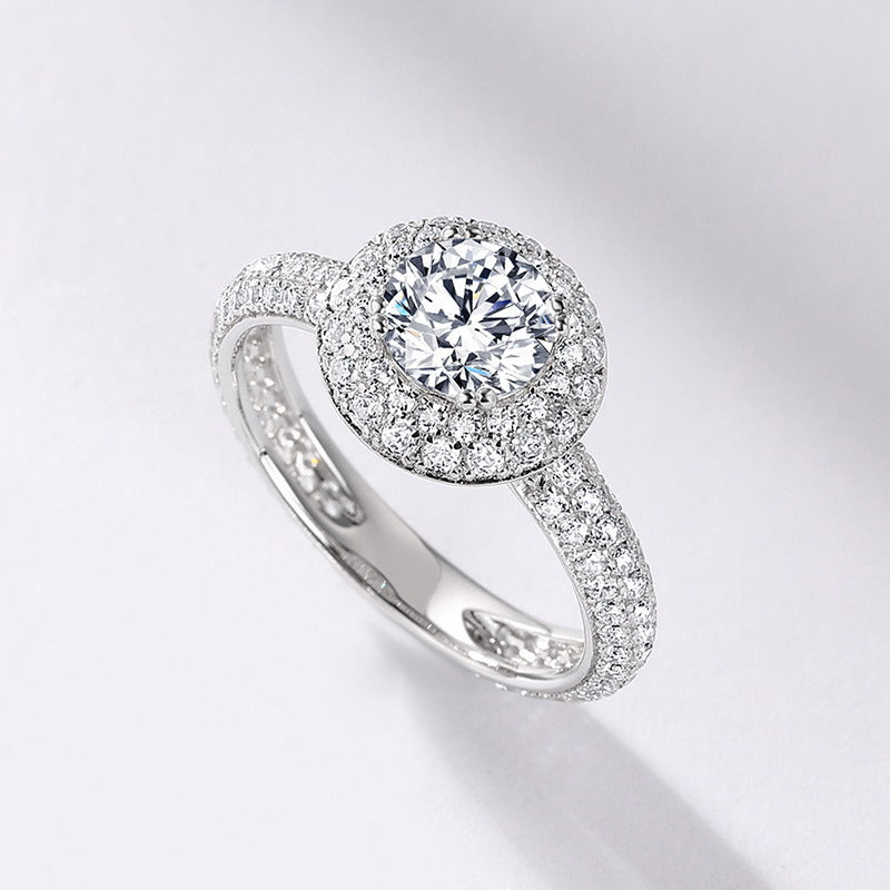 1CT Moissanite stacking rings