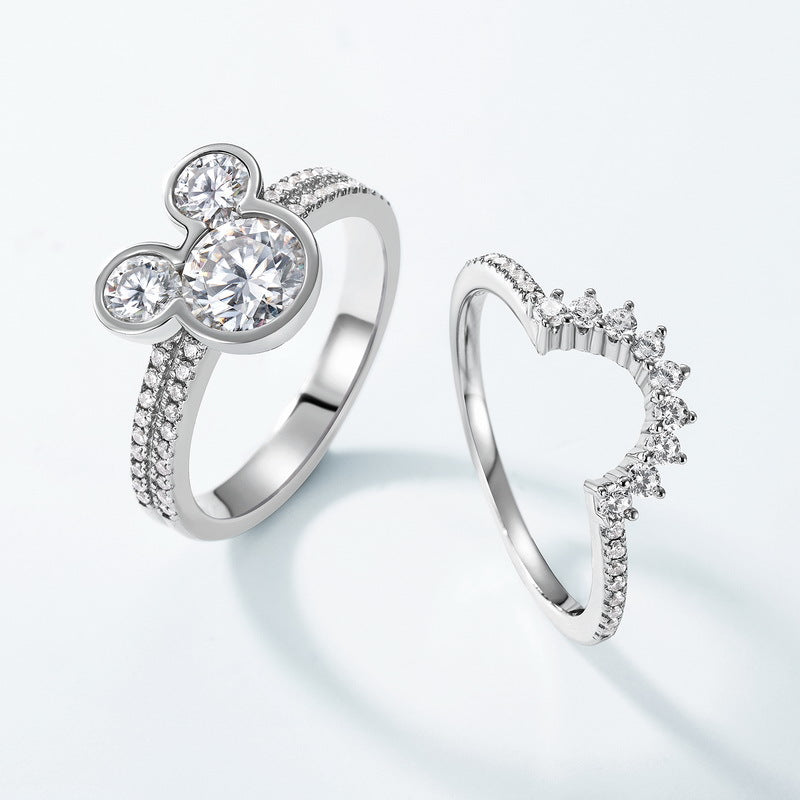 Cultivation Ruby Earrings - 925 Silver Small Skirt Design - Light Luxury Temperament