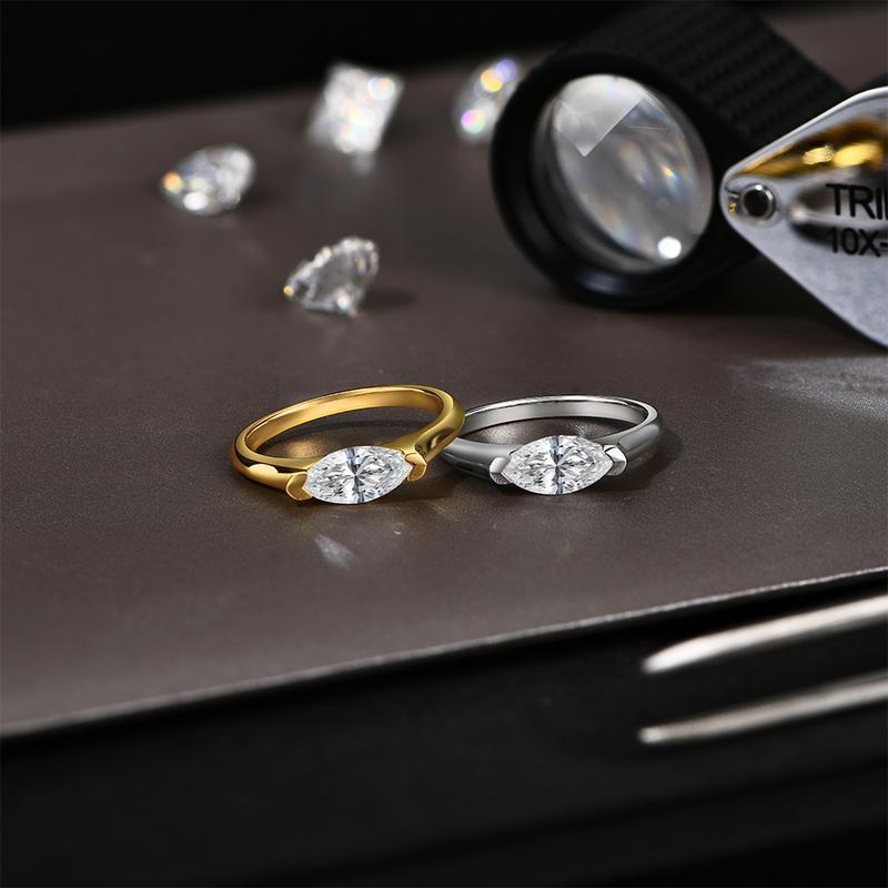 Parisian Chic Moissanite Ring