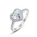 Cute Moissanite Ring - 925 Silver Mozzarella Diamond - Fashion Women's Ring