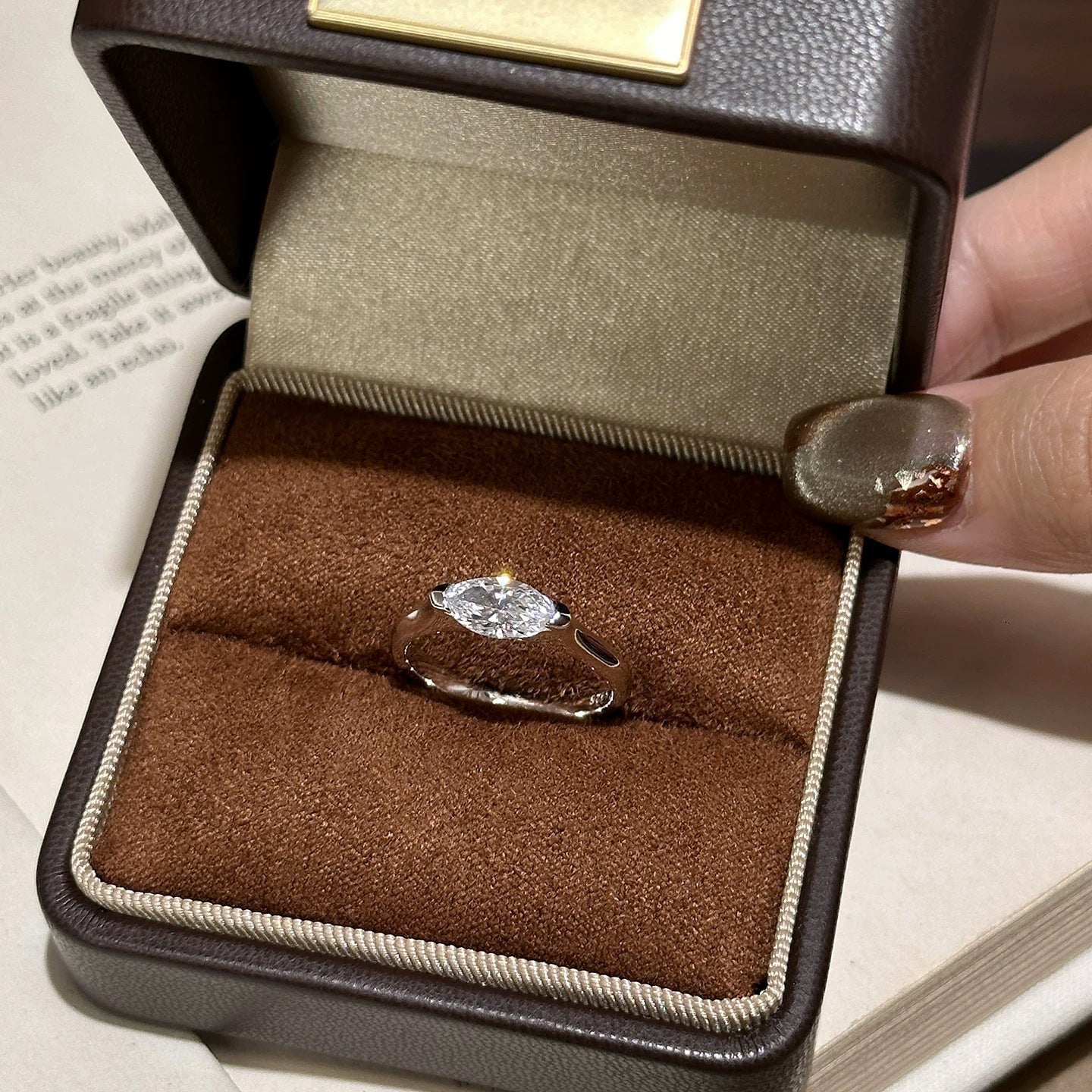 Parisian Chic Moissanite Ring
