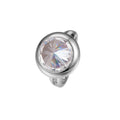 925 Sterling Silver Geometric Cone Open Ring - French Design