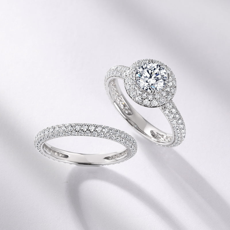 1CT Moissanite stacking rings