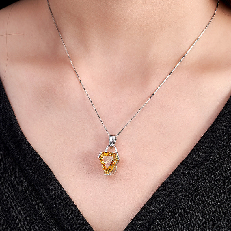 Office to Evening Citrine Ring - Adjustable 925 Silver with Natural Gemstone - Minimalist Heirloom Jewelry