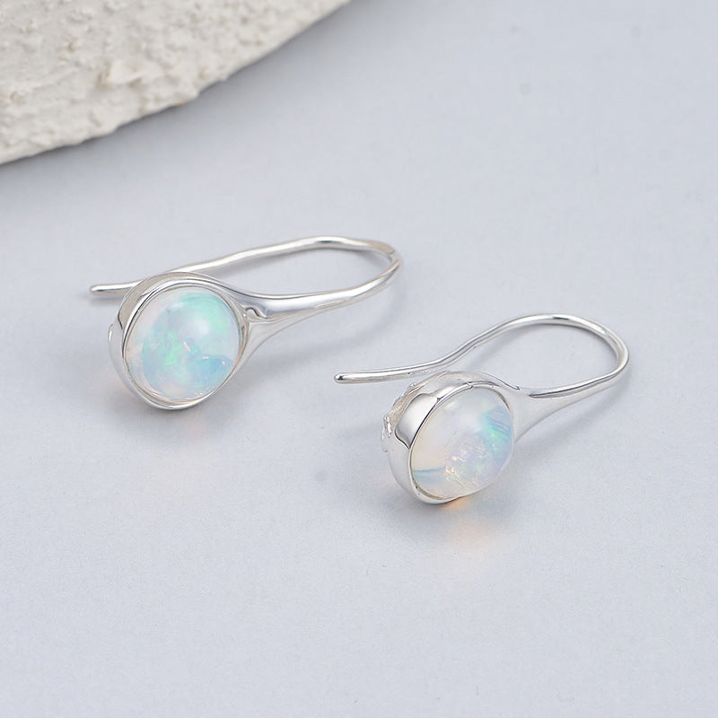 Amethyst Oval Earrings | 925 Sterling Silver | Minimalist Stud Earrings